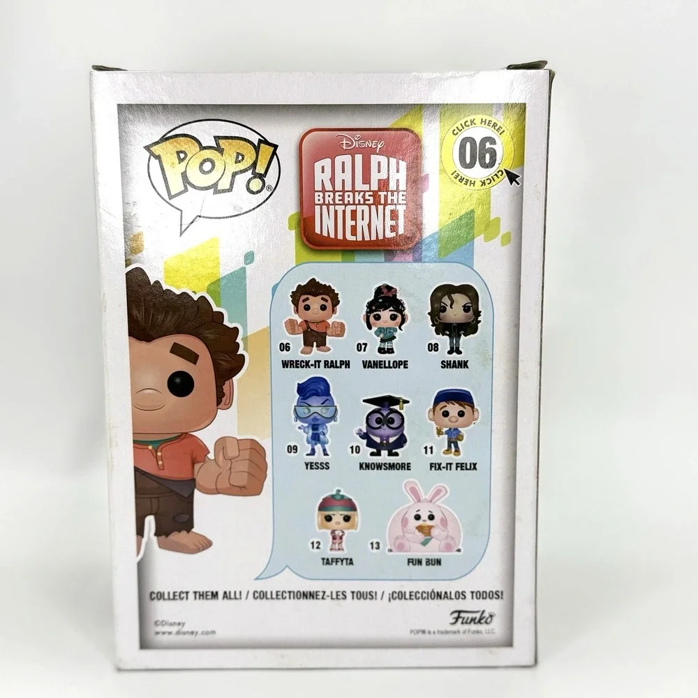 NEW! Funko Pop Disney Ralph Breaks the Internet Wreck-It Ralph #06 Vinyl‎ Figure
